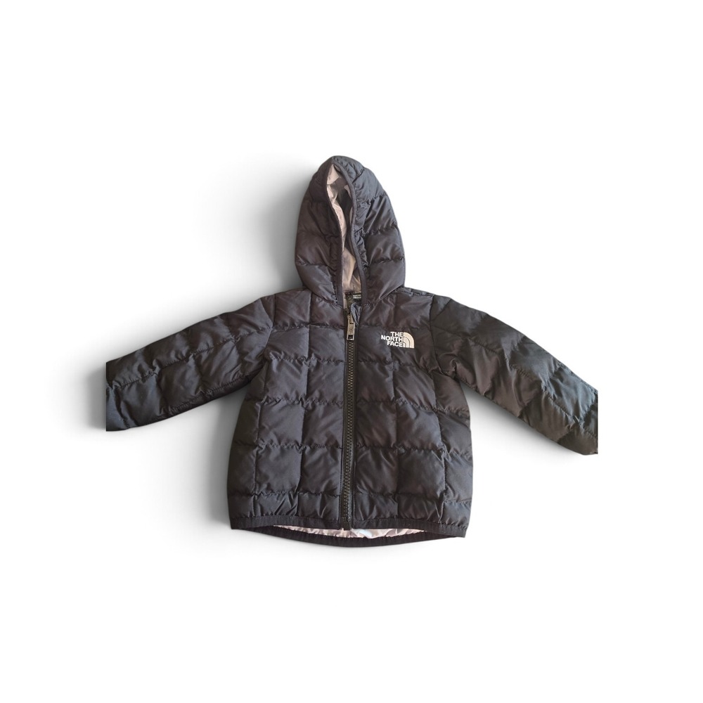 The North Face Baby Hooded Puffer Jacket Black 3-6 Months Full Zip Winter... - Picture 10 of 10